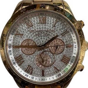Michael Kors Gold and Silver Chronograph Watch